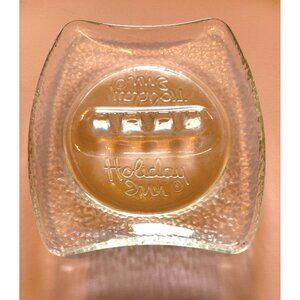 Vtg Advertising Holiday Inn Logo Hotel, Motel Ashtray MCM Glass Collectible 70s